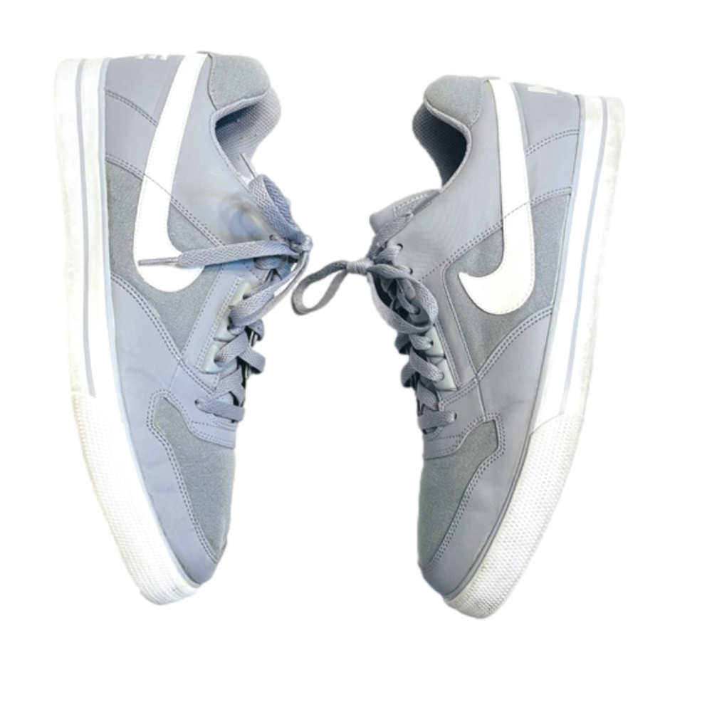 Nike Delta Force Low AC Grey White Lace Up Canvas Leather Sneakers Size 13